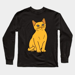 Orange Tabby Cat Long Sleeve T-Shirt